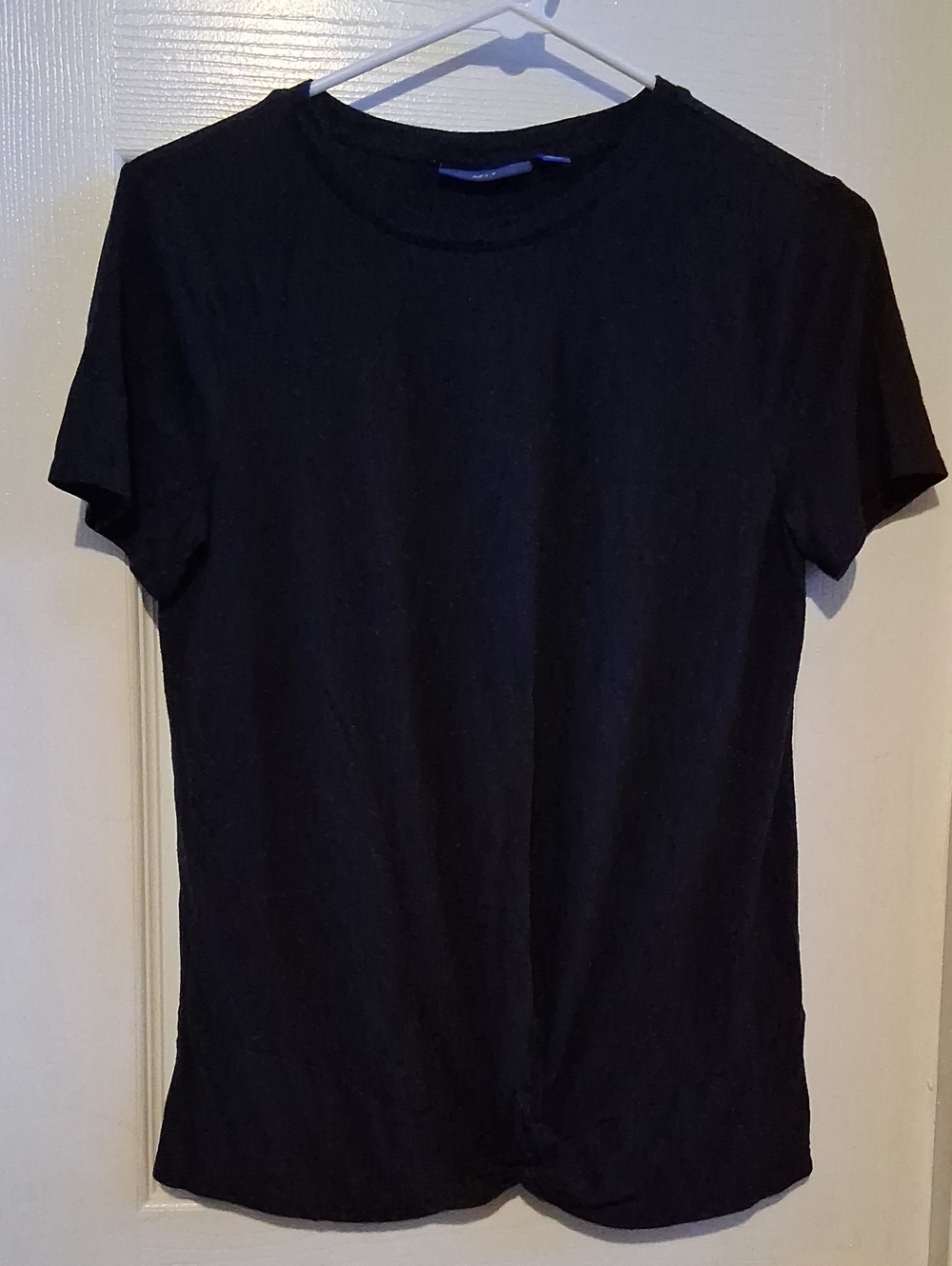 Apt. 9 Black Short Sleeve Crew Neck Tee
